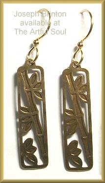 Brinton Bronze Bamboo Earrings