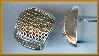 Charles Albert Trimetal Woven Earrings